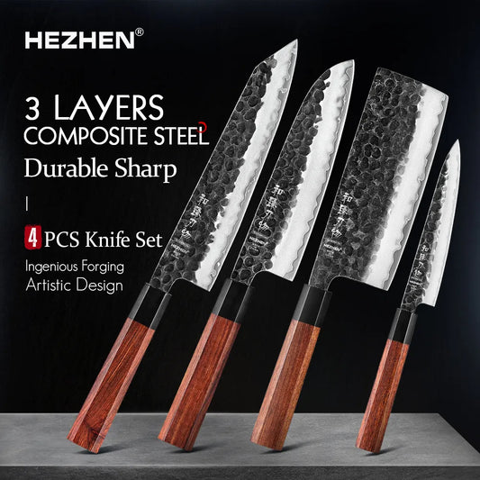 HEZHEN Shizen Series, 4-Teiliges Messerset