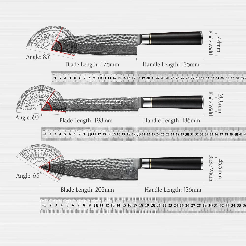 HEZHEN Hammer Series, 7-Teiliges Messerset