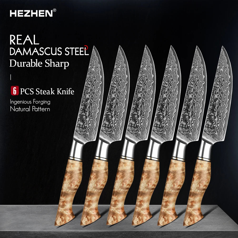 HEZHEN Master Series, 6-Teiliges Steak Messerset