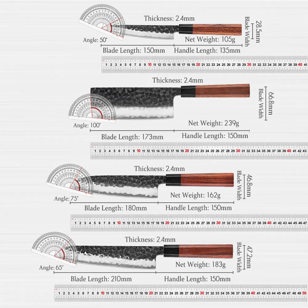 HEZHEN Shizen Series, 4-Teiliges Messerset