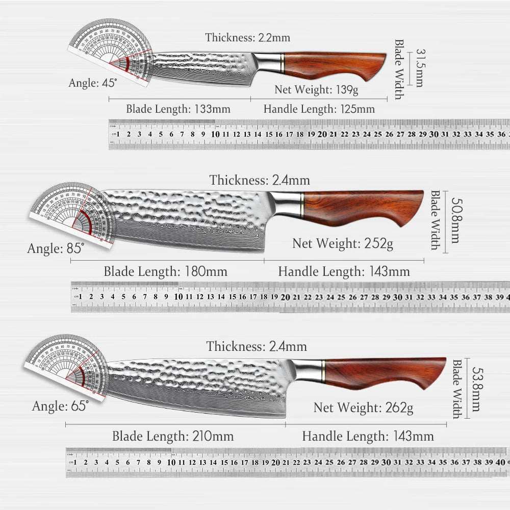 HEZHEN Sensei Series, 6-Teiliges Messerset