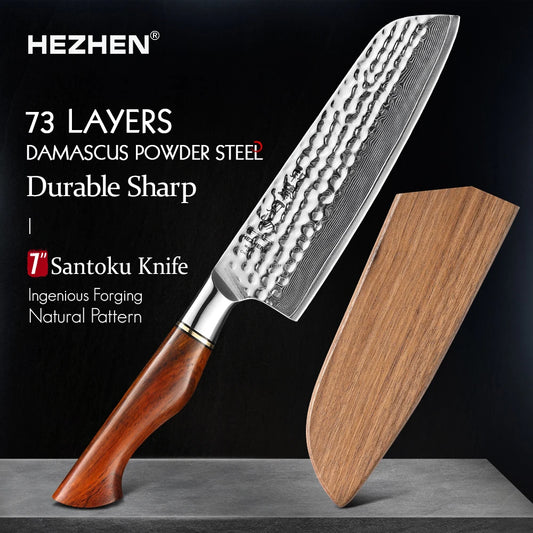 HEZHEN 7" (180MM) Sensei Series Santoku